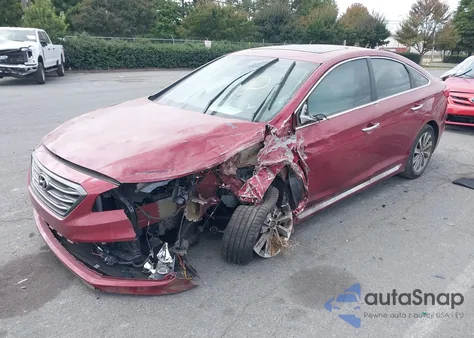 2016 Hyundai Sonata Sport из США, поврежденный, VIN 5NPE34AF5GH418980